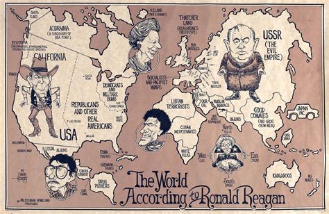 The World According To Ronald Reagan By David Horsey 1987 Rmapporn