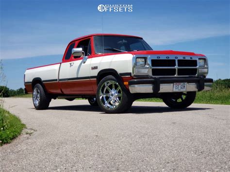 1992 Dodge D250 With 20x10 24 Fuel Maverick And 26550r20 Nitto Nt420v