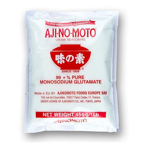 Monosodium Glutamate Sodium Glutamate E621 Aji No Moto 454g Bag