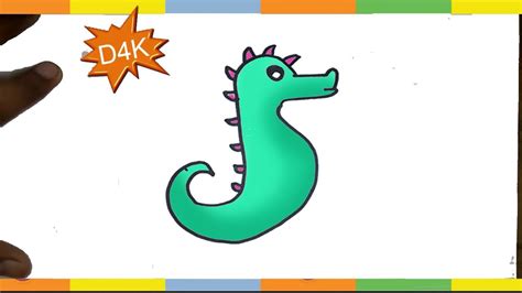 This is simple and easy drawings for kids | kids drawings | drawing tutorial | little soldiers by little soldiers on vimeo, the home for high quality… How to Draw a Seahorse Step by Step for Kids easy Drawing ...