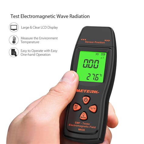 Emf Meter Handheld Mini Digital Radiation Dosimeter Lcd Emf Detector