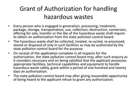 Ppt Legislations Indian On Hazardous Waste Rules Powerpoint