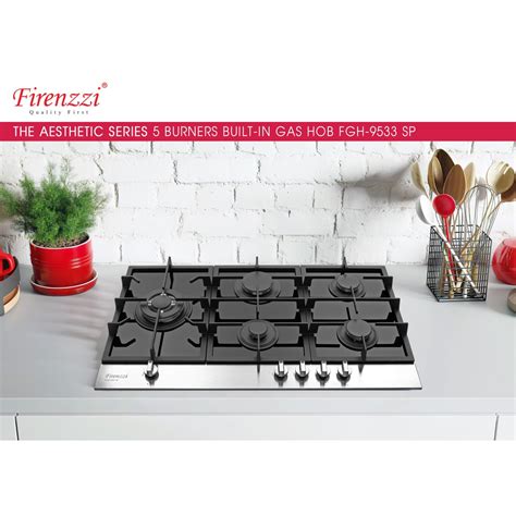 Firenzzi Italian Designer Burners Built In Gas Hob Free Stainless