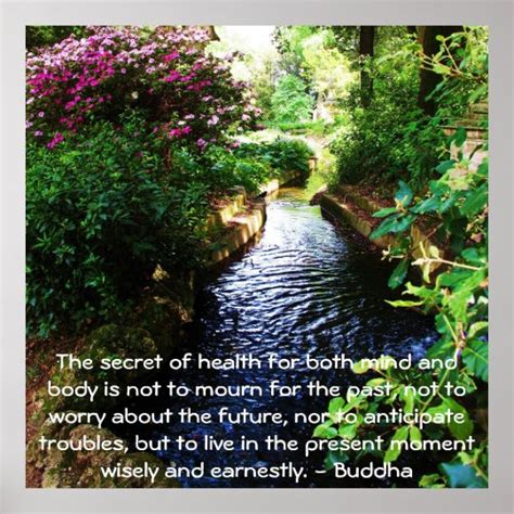 Beautiful Buddhist Quote About Health And Wellness Poster Uk