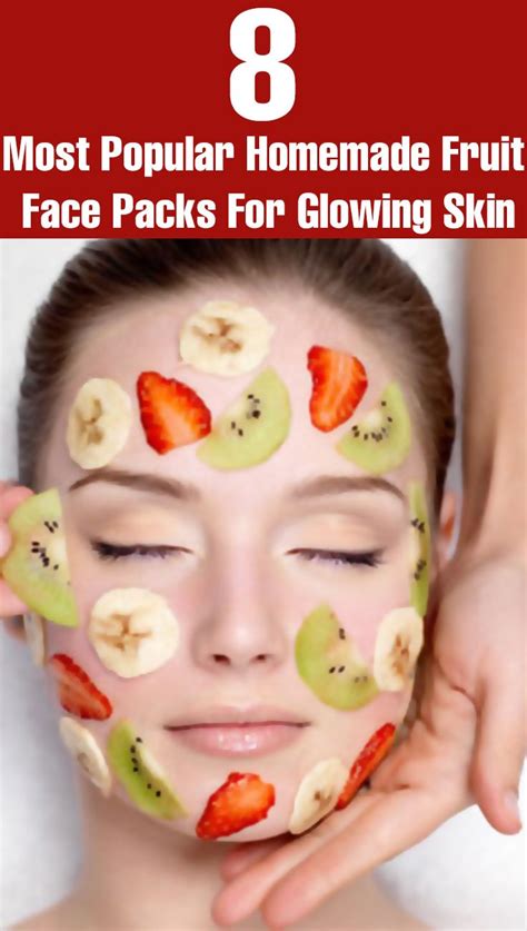 9 Diy Fruit Face Masks For Glowing Skin Homemade Skin Care Recipes