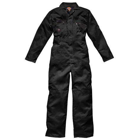 Click Super Black Polycotton Work Overalls Coveralls Boiler Suit Knee