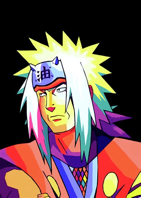 Jiraiya Naruto Wpap Digital Art By Hannah Davidson Pixels