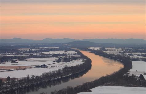 Mount Sugarloaf Connecticut River Winter Sunset Photograph By John Burk