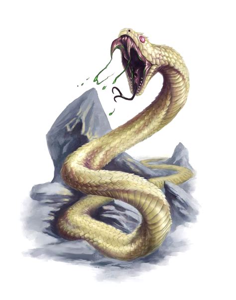 Poisonous Snake Dandd 5e Snakese