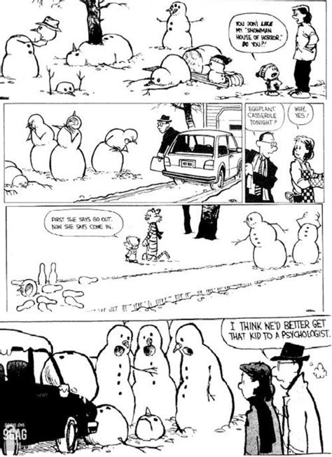 Snowman These Were Always My Favorite Calvin And Hobbes Strips I Think