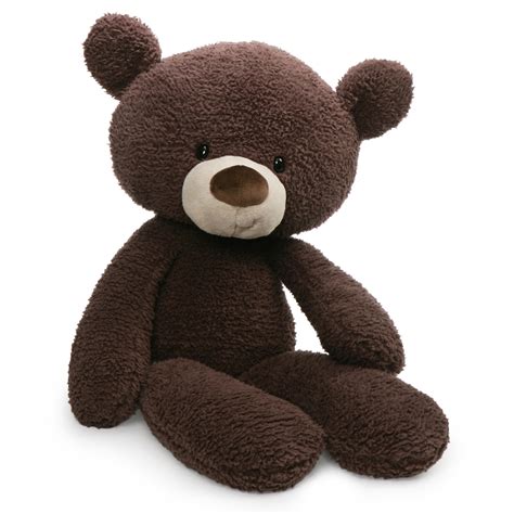 Gund Fuzzy Teddy Bear Stuffed Animal Plush Chocolate Brown 24