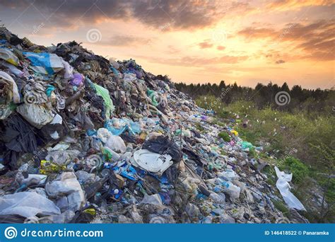 Mountains Of Garbage On The Landfill Stock Photo Image Of Outdoors