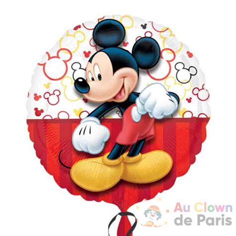 Ballon Mickey En Aluminium Hélium Au Clown De Paris