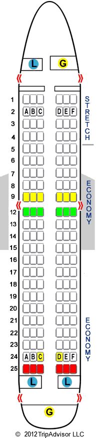 Frontier Airlines Seating Chart Airbus A319