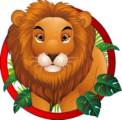 Cute Lion Cartoon — Stock Vector © Dagadu 5722373