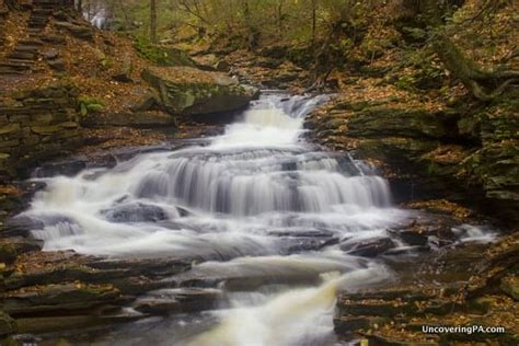 Pennsylvania Waterfalls The Waterfalls Of Ganoga Glen In Ricketts Glen