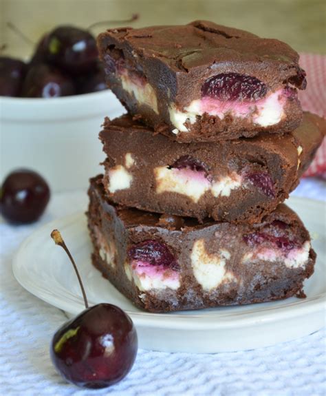 Black Forest Goat Cheese Brownies Foodie On Board