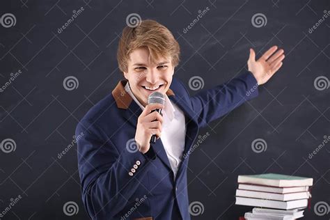 Charismatic Speaker Stock Photo Image Of Cheerful Company 37144432