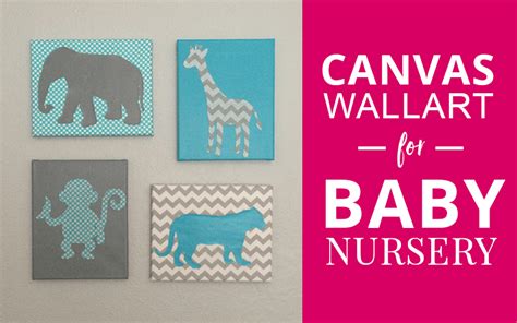 Diy Baby Nursery Wall Art Safari Themed Craft Her Way
