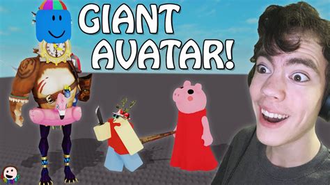I Created A Giant Avatar In Roblox Youtube