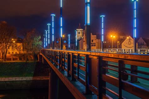 Vytautas The Great Or Aleksotas Bridge In Kaunas Lithuania Stock Image