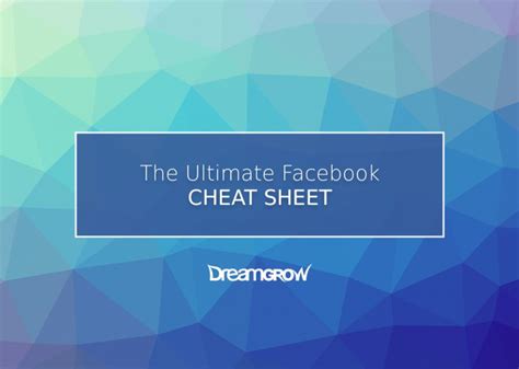 Facebook Cheat Sheet All Sizes Dimensions And Templates Posted By