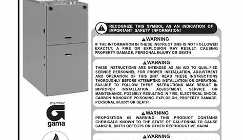 Rheem Gas Furnace Installation Manual | Furnace | Duct (Flow)