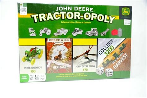 John Deere Tractor Opoly Board Game Collectors Edition Masterpieces