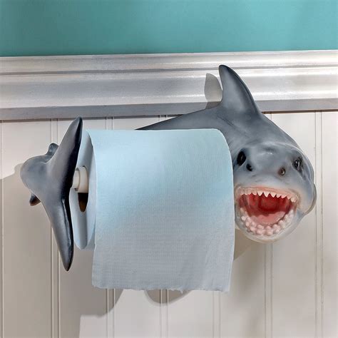 Shop for toilet paper holder at bed bath & beyond. Shark Attack Toilet Paper Holder » Petagadget