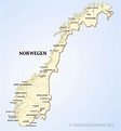 Karte von Norwegen - Freeworldmaps.net