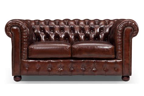 Canapé Chesterfield Original 2 Places Rose And Moore