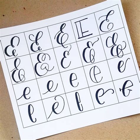 20 Ways To Write The Letter E By Letteritwrite • See Also The Video Of