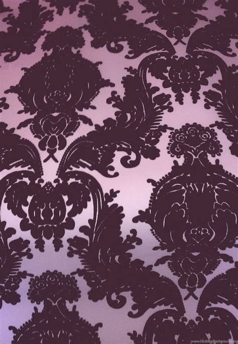 Victorian Flocked Velvet Wallpapers Tone On Tone Purple Wflo