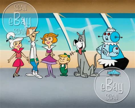 Rare Jetsons Cartoon Color Tv Photo Hanna Barbera Studios Astro George