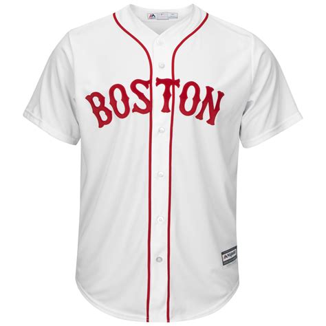 Browse our boston red sox store for majestic athletic has the official boston red sox baseball jerseys on lock for the biggest red sox fans you know, and you'll find all the official styles. Boston Red Sox Men's MLB Majestic Cool Base White Jersey ...