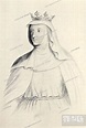 Margaret of France circa 1279 to 1318 Queen of England as the second ...
