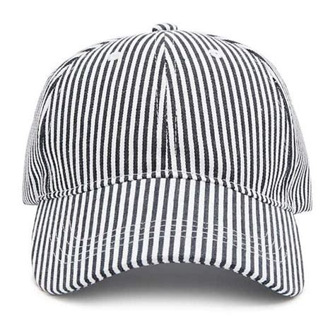 Forever21 Stripe Baseball Cap 515 Php Liked On Polyvore Featuring