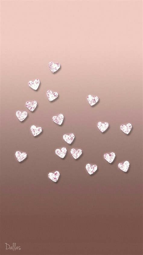 Rose Gold Heart Wallpapers Wallpaper Cave