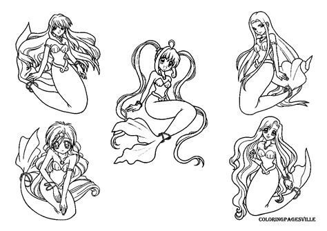 Mermaid Melody Coloring Pages To Download And Print For Free