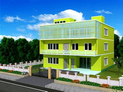 Two Story Commercial Building Model 3d Model