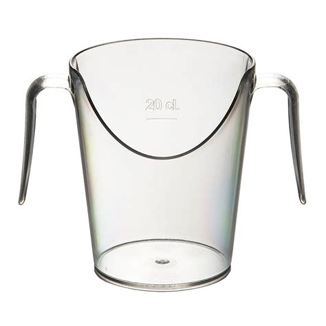 Nose Cut Out Cup With Handles Clear Each Shop Countrywide