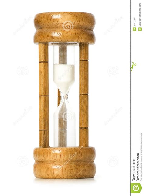 Wooden Hourglass Isolated Stock Image Image Of Hour 10471171