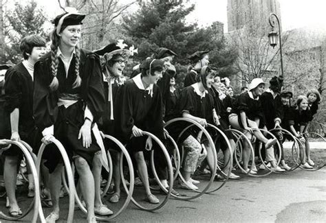 From Globe Archives Hoop Rolling Race At Wellesley College The