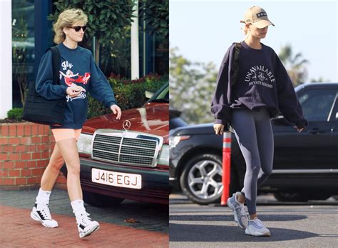 Hailey Bieber Updates Princess Dianas Iconic Sporty Style Vogue