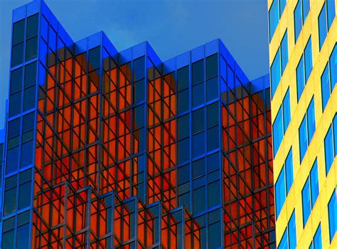 Wallpaper Window City Architecture Abstract Reflection Sky