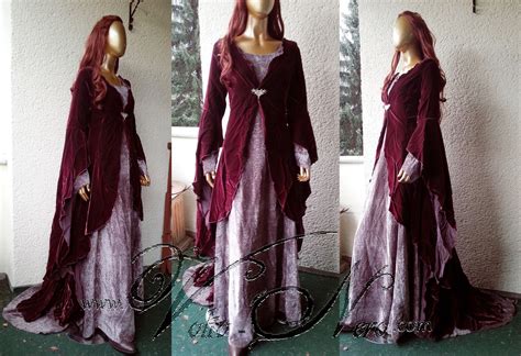 Rivendell Elven Gown Costume Dress Lord Of The Rings Hobbit Cosplay