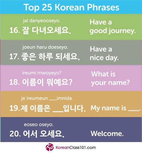 Learn Korean — 🇰🇷 😎 Top 25 Korean Phrases Heres