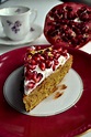 Pistachio cardamom cake with pomegranate | Food, Cardamom cake ...