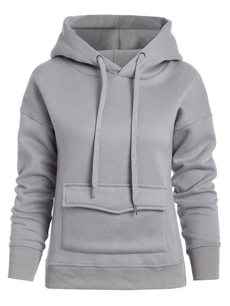 Front Pockets Pullover Hoodie 46 Off Rosegal