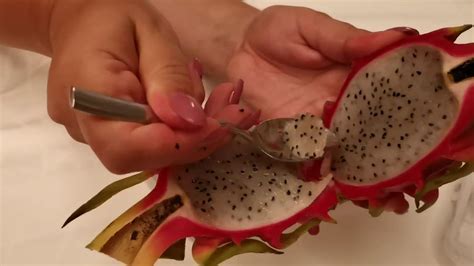 It grows on a climbing cactus called hylocereus, that grows in tropical climates. Как правильно есть драконий фрукт/How to eat dragon fruit - YouTube